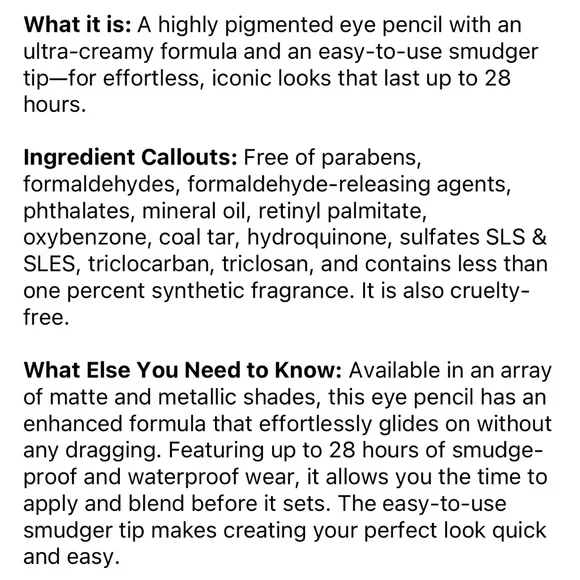 NWT Charlotte Tilbury Rock N Kohl Long Lasting Eyeliner Pencil in Saphire Nights - Picture 5 of 6